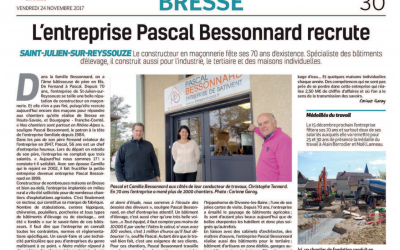 L’entreprise Pascal Bessonnard recrute